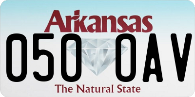 AR license plate 050OAV