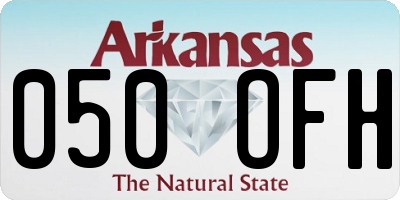 AR license plate 050OFH