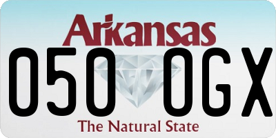AR license plate 050OGX