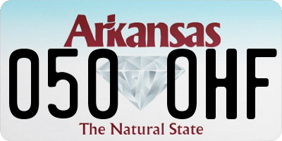 AR license plate 050OHF