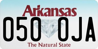 AR license plate 050OJA