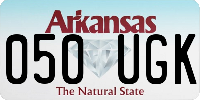 AR license plate 050UGK