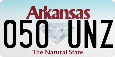 AR license plate 050UNZ
