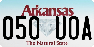 AR license plate 050UOA