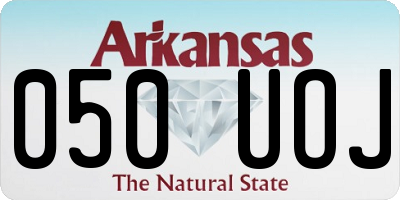 AR license plate 050UOJ