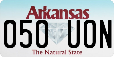AR license plate 050UON