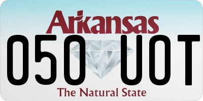 AR license plate 050UOT