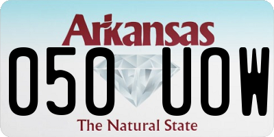 AR license plate 050UOW