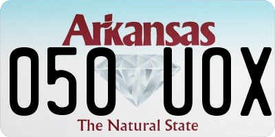 AR license plate 050UOX