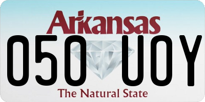 AR license plate 050UOY