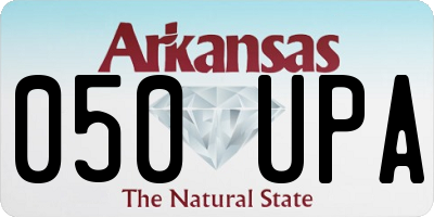 AR license plate 050UPA