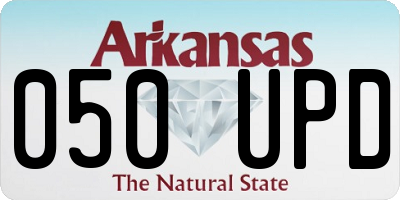 AR license plate 050UPD