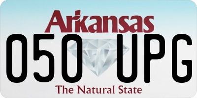 AR license plate 050UPG