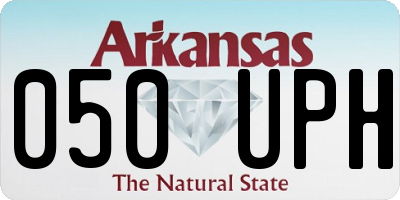 AR license plate 050UPH