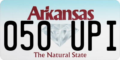 AR license plate 050UPI