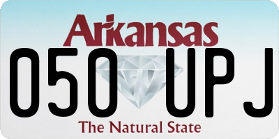 AR license plate 050UPJ