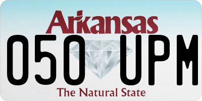 AR license plate 050UPM