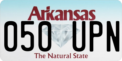 AR license plate 050UPN