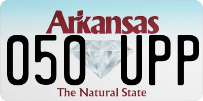 AR license plate 050UPP