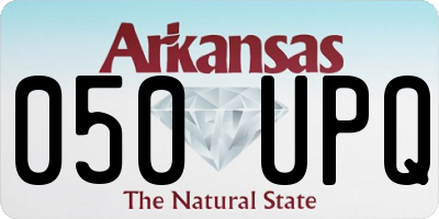 AR license plate 050UPQ