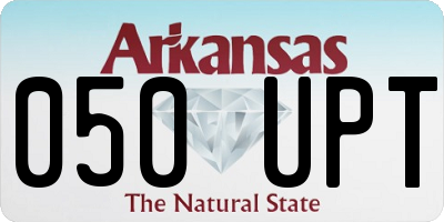 AR license plate 050UPT