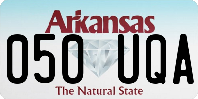 AR license plate 050UQA