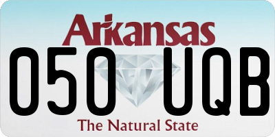 AR license plate 050UQB