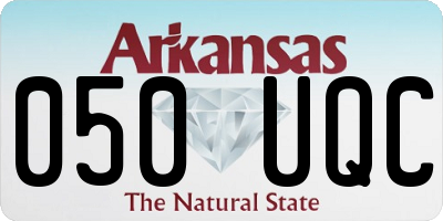 AR license plate 050UQC