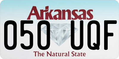 AR license plate 050UQF