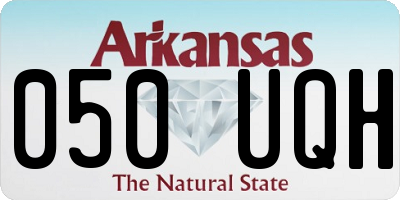 AR license plate 050UQH