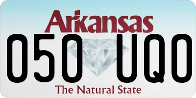 AR license plate 050UQO