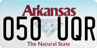 AR license plate 050UQR