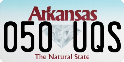 AR license plate 050UQS