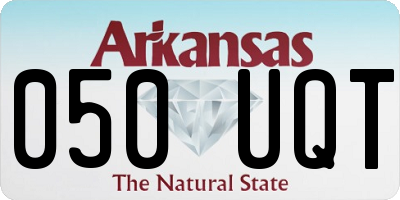 AR license plate 050UQT