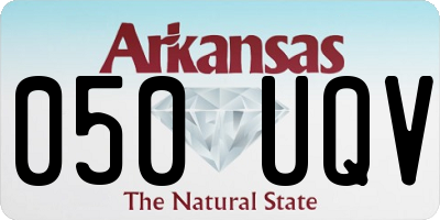 AR license plate 050UQV