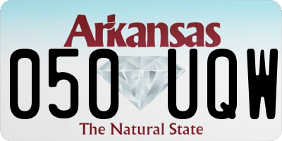 AR license plate 050UQW