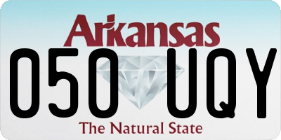 AR license plate 050UQY