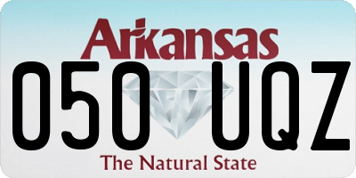 AR license plate 050UQZ