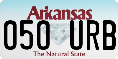 AR license plate 050URB