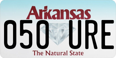 AR license plate 050URE