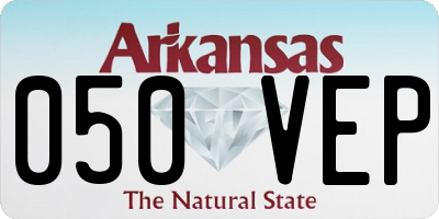 AR license plate 050VEP