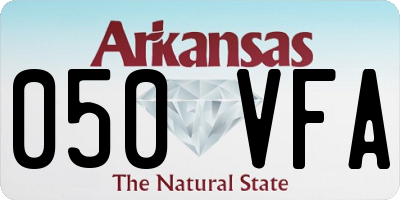 AR license plate 050VFA