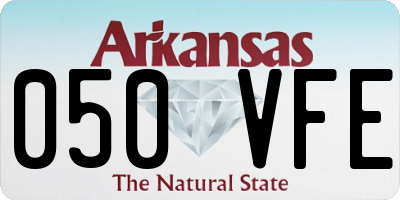 AR license plate 050VFE