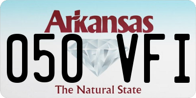 AR license plate 050VFI