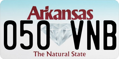 AR license plate 050VNB