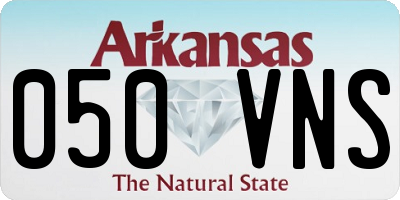 AR license plate 050VNS
