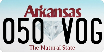 AR license plate 050VOG