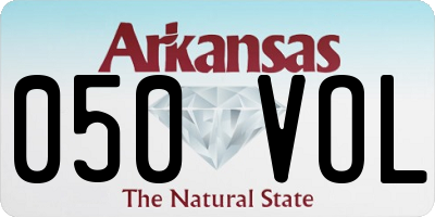 AR license plate 050VOL