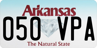 AR license plate 050VPA