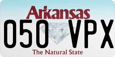 AR license plate 050VPX